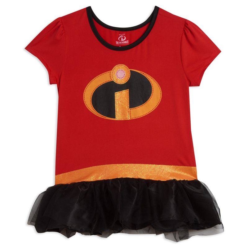 Disney Incredibles Violet Cosplay Costume T-Shirt Dress Leggings and Headband 3 Piece Set Newborn to Toddler, 2 of 7