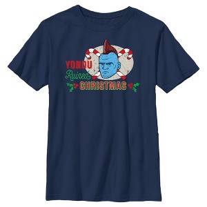Boy's Guardians of the Galaxy Holiday Special Yondu Ruined Christmas Animated T-Shirt - 1 of 4