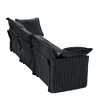 Modular Cloud Corduroy 3-Seater Sofa with Removable Covers, Convertible to Sectional/Bed, 300lb Capacity per Seat - 4 of 4