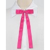 Allegra K Women's Pre-Tied Adjustable Solid Color Bow Tie - 2 of 4