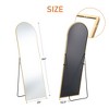 Wooakway Metal Arch Full Length Mirror Freestanding Mirror Wall Mirror Decorative Mirror Black/Gold - 3 of 4