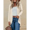 Womens Open Front Cardigans Lightweight Cardigans Casual Long Sleeve Sweater Knit Cardigans - 3 of 4
