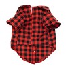 The Worthy Dog Flannel Button Up Look Buffalo Check Plaid Pet Shirt - image 2 of 3