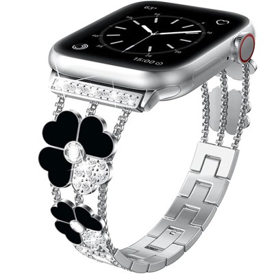 Worryfree Gadgets Metal Band for Apple Watch Clover Design