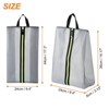 Unique Bargains Waterproof Durable Outdoor Travel Portable Shoes Bags with Zipper 3 Pcs - 2 of 4