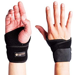 Copper Joe Wrist Strap/Wrist Brace/Wrist Wrap/Hand Support for Wrists, Arthritis, Carpal Tunnel, Tendonitis Wrist Sleeve Adults Right and Left Hand - 1 of 4