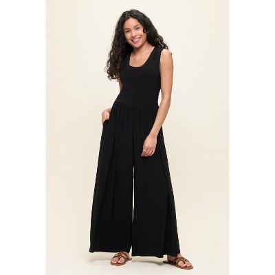 WEST K Women's Janina Sleeveless Knit Jumpsuit - Medium - Black