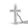 Haus of Brilliance Silver Diamond Accent Cross Bolo Bracelet - 2 of 4