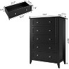 5 Drawer Dresser for Bedroom, Tall Dresser with Deep Drawers & Metal Knobs, Modern Wooden Chests of Drawers for Entryway, Hallway - 3 of 4