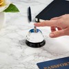 Juvale 4 Pack Mini Call Bell for Front Desk, Hotel Service, Kitchen Counter, Restaurants (Silver, 2.5x2 in) - 2 of 4