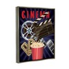 Stupell Industries Cinema Movie Reel Popcorn Entertainment Sign, 17" x 21" - 3 of 4