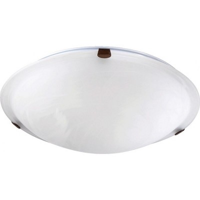 Quorum Lighting 3 - Light Flush Mount in  Oiled Bronze