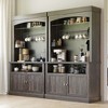 Coffee Bar Cabinet with LED Lights 72" Tall Buffet Cabinet with Storage Farmhouse Kitchen Sideboard Tall Coffee Hutch - 2 of 4