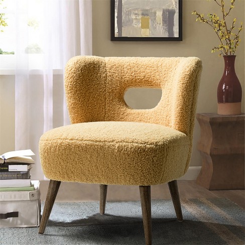 Yellow store fluffy chair