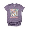 S.W.Smiley Hey Sunshine Flowers - Womens Short Sleeve Tee - 3 of 3