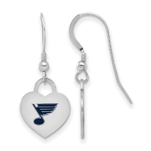 Black Bow Jewelry Sterling Silver  NHL Dangle Earrings - 1 of 4