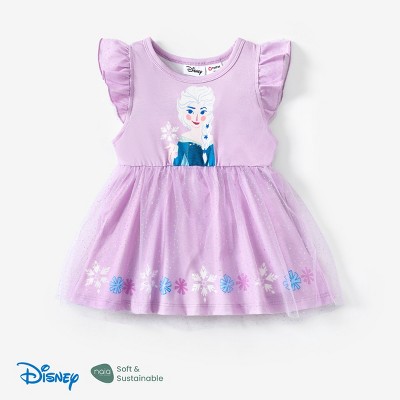 Disney Frozen Toddler Girls Elsa 1pc Naia Character Print Ruffle-sleeve Top T-shirt Tee