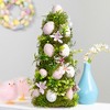 Northlight Floral and Foliage Easter Egg Tree - 14" - Pink and White - 2 of 4