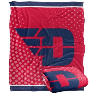 University Of Dayton Logo Dots Silky 50x60 Blanket, 1 Sided - 1 of 4