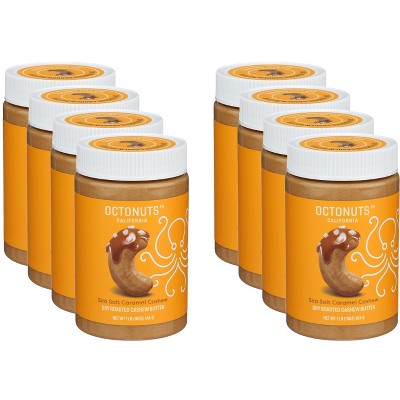 Octonuts Butter Cashew Caramel Sea Salted - Case of 8 - 16 oz