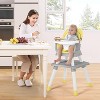 Kinder King 8 in 1 Baby High Chair, Coverts to Dining Booster Seat, Removable Tray & Double Seat Cover, Easy to Wipe - 2 of 4