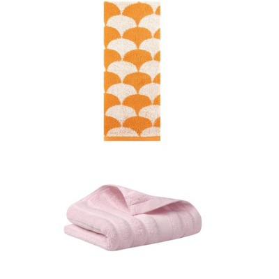 REGALWOVEN Cotton Hand Towels for Bathroom Hand Face Gym Spa 14" x 30"/13" x 29" 2 Pcs