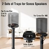 Speaker Stands for Sonos Era 100 and Sonos One, One SL, Play:1, Height Adjustable 35"- 43.4" Speaker Stands Pair - 2 of 4