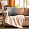LIVN CO. Premium Faux Fur Square Decorative Pillow - 2 of 4