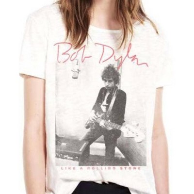 Women's Bob Dylan Rolling Stone Crop Tee - PRINCE PETER