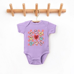 The Juniper Shop Candy Heart Smile Solid Baby Bodysuit - 1 of 3
