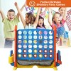 TopComfy Baby and Toddler Learning Toys Score Giant Game Set with Mesh Bag Jumbo Connect Basketball Hoop for Kids, Orange, 42.91"*16.14"*38.58" - 2 of 4