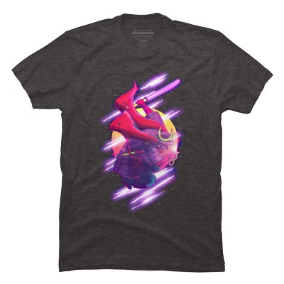 Men's Design By Humans Retro Samurai By pedrorsfernandes T-Shirt
