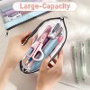 Paaaawaters Clear Pencil Pouch-3 Pack, Clear Pencil Case, Pen Holder with Zipper for Kids, Makeup Pouch, Kids Pencil Pouch - 3 of 4