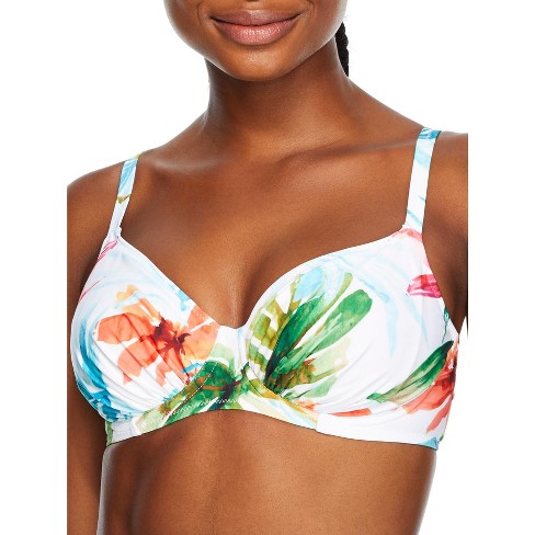 Fantasie Women's Kiawah Island Gather Full Cup Bikini Top - Fs501201 34e  Aquamarine : Target