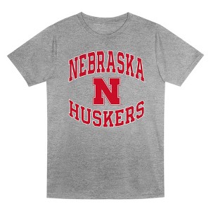 NCAA Nebraska Cornhuskers Boys' Gray Poly T-Shirt - 1 of 1