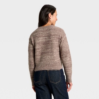 Women's Holiday Crewneck Pullover Sweater - Universal Thread