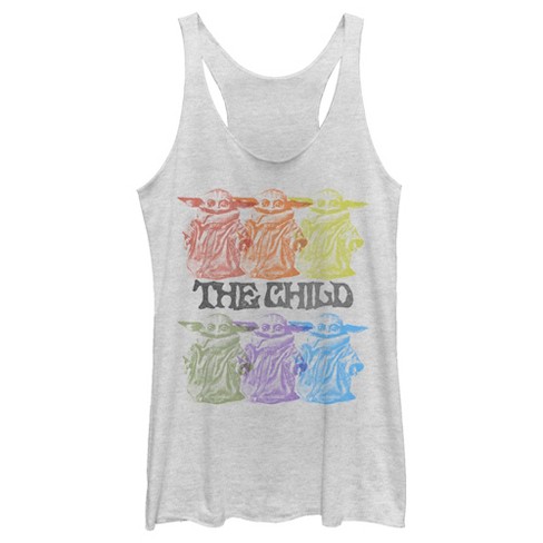 Women's Star Wars The Mandalorian Hexad Illusion Racerback Tank Top - image 1 of 4