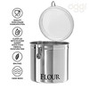 Oggi Jumbo 8 Stainless Steel Flour Clamp Canister - Airtight Food Storage Container Ideal for Kitchen & Pantry Storage of Flour - 2 of 4