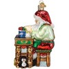 Old World Christmas Blown Glass Ornament for Christmas Tree, Workshop Santa (with OWC Gift Box) - 3 of 4
