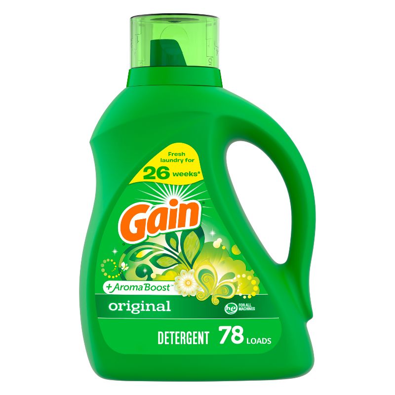 Gain + Aroma Boost Original Scent HE Compatible Liquid Laundry Detergent, 1 of 11