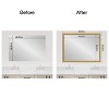 Amanti Art Mirror Makeover Bathroom Mirror Frame Border Kit - Fully Assembled Peel and Stick Frame - Mirror NOT Included - Grace Brushed Gold Trim - 4 of 4