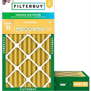 Filterbuy 17.5x27x4 Air Filter (2-Pack), Pleated MERV 11 Allergen Defense Replacement HVAC AC Furnace Filters (Actual Size: 17.50 x 27.00 x 3.63) - 1 of 4
