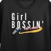 Ted Lasso Girl Bossin Coach Women's Black Crop Tee - 2 of 3