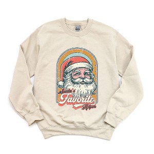 Simply Sage Market Women's Graphic Sweatshirt Santa's Favorite Helper - 1 of 4