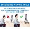 Mount-It! Metal Monitor Riser 2-Pack | Height Adjustable Computer Display and Laptop Stand for Desktop | Fits Up to 32" Screens, 44 Lbs. Capacity - 3 of 4