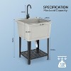 Winado Plastic Utility Sink Freestanding With Storage Shelf - 2 of 4
