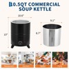 Commercial Soup Kettle, Automatic Soup Warmer with Anti-Scald Handle, Hinged Lid and Stainless Steel Removable Insert Pot for Banquet Buffet - 3 of 4