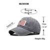 Nertpow Distressed Ponytail Hat for Women American-Flag Pony Tail Caps High Bun - 2 of 4