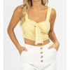 Women's PLAID KNOTTED CROP TOP - SUNDAYUP - 3 of 4