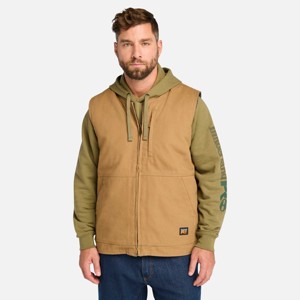 Timberland Men's Gritman Fleece-Lined Canvas Vest - 1 of 4